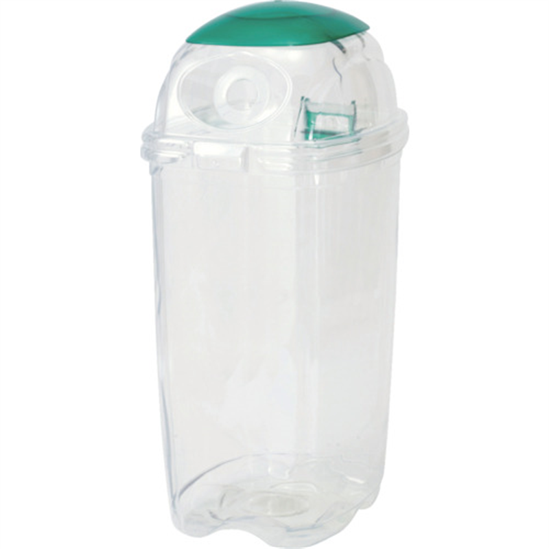積水 透明エコダスター 60L ペットボトルキャップ用 1個（ご注文単位1個）【直送品】