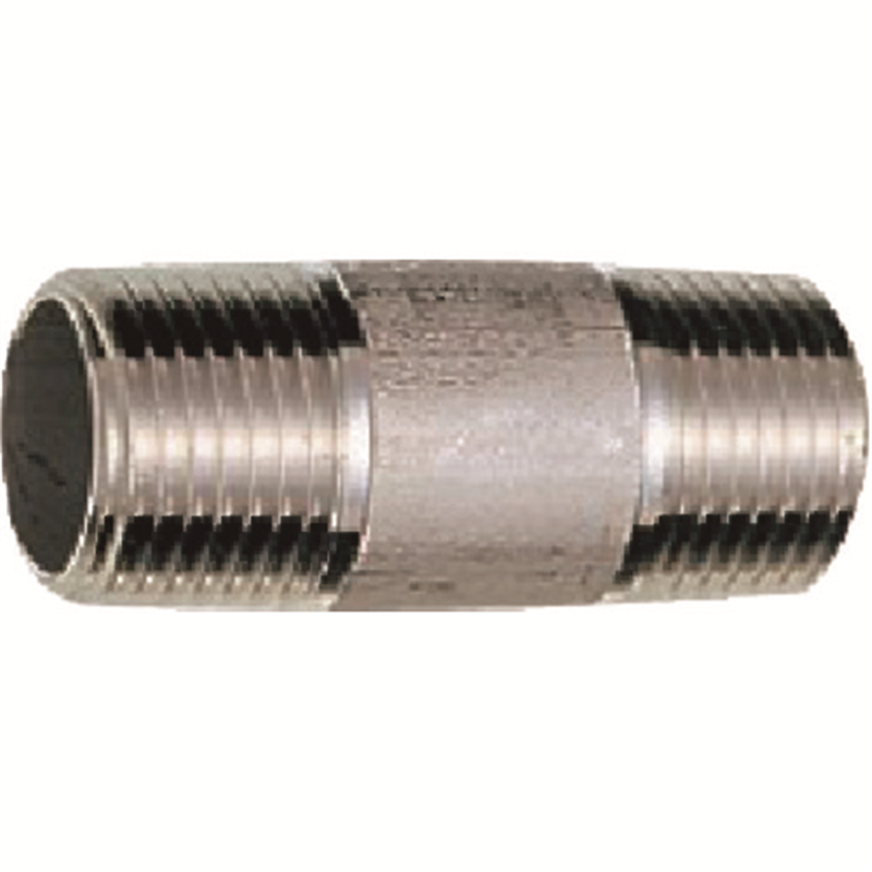 SANEI ステンレス長ニップル 呼び13 全長75mm 1個（ご注文単位1個）【直送品】