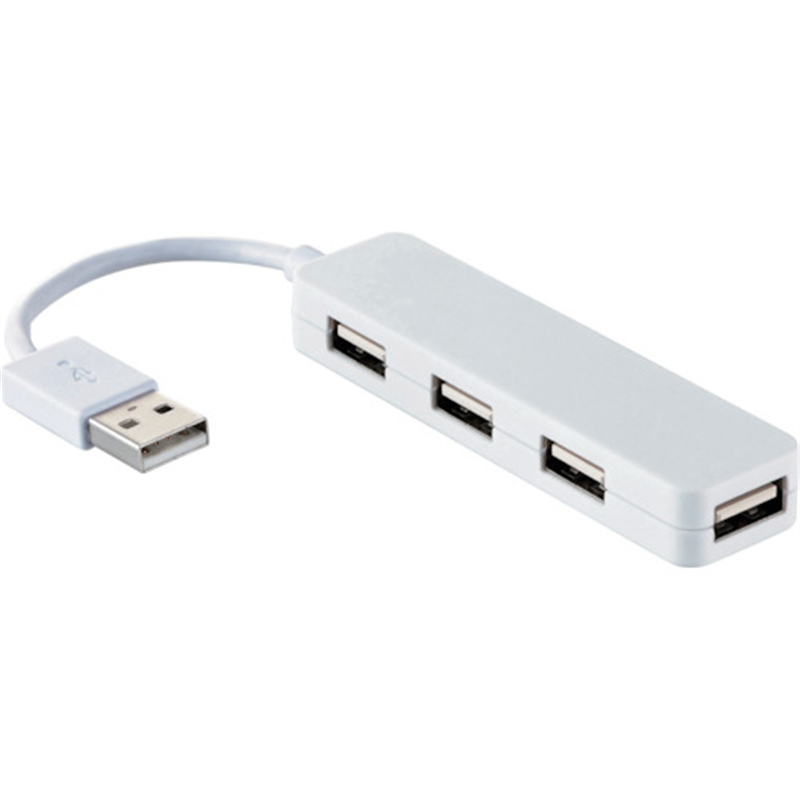 ELECOM USB2.0ハブ コンパクトタイプ 4ポート ホワイト 1個（ご注文単位1個）【直送品】