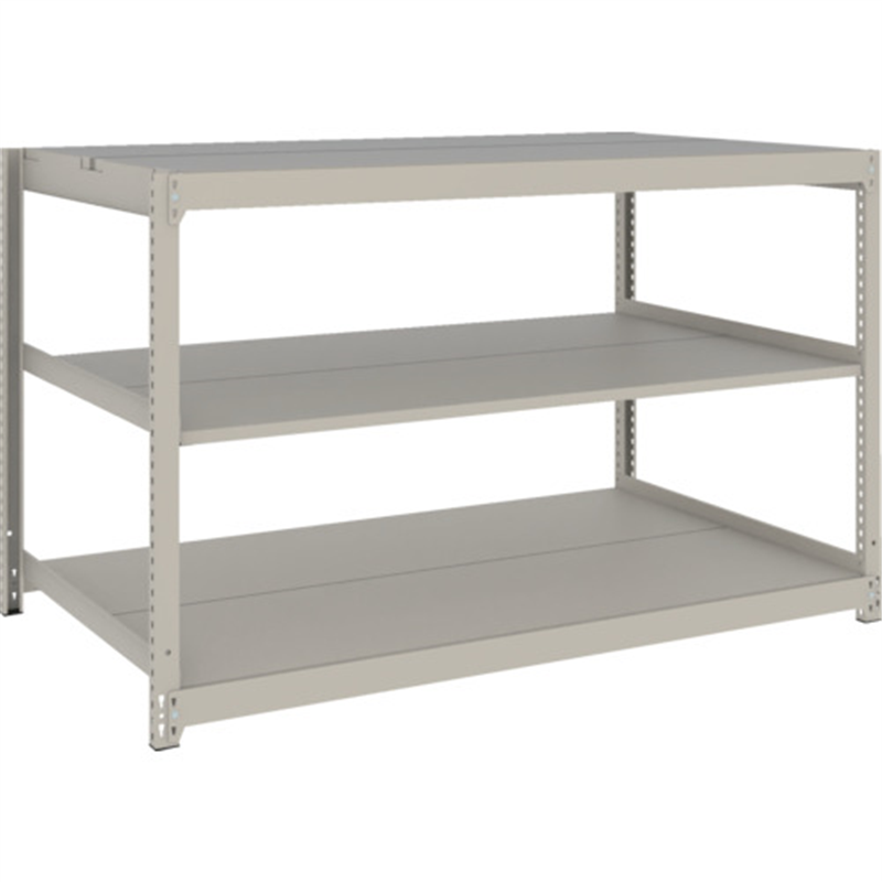 TRUSCO スチールラック 薄板ラック(棚板分割タイプ､耐荷重100Kg)1500×875×H900 3段単体  ネオグレー 1台（ご注文単位1台）【直送品】