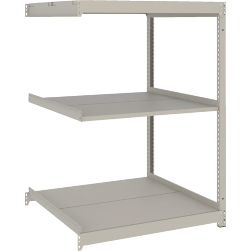 TRUSCO スチールラック 薄板ラック(棚板分割タイプ､耐荷重100Kg)900×875×H1200 3段連結  ネオグレー 1台（ご注文単位1台）【直送品】