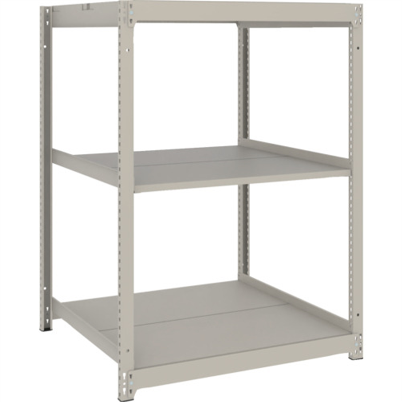 TRUSCO スチールラック 薄板ラック(棚板分割タイプ､耐荷重100Kg)1200×875×H1200 3段単体  ネオグレー 1台（ご注文単位1台）【直送品】