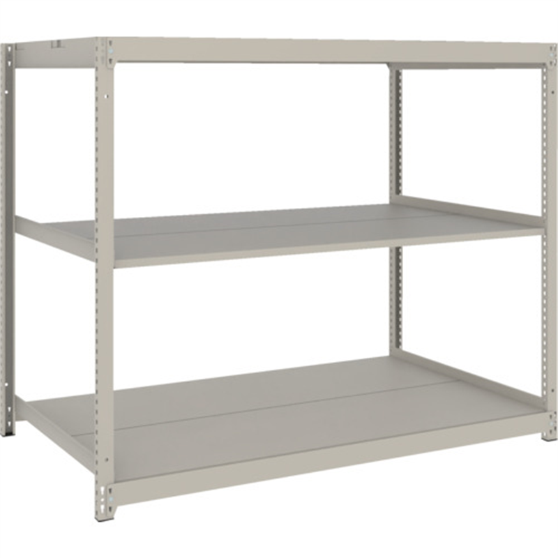 TRUSCO スチールラック 薄板ラック(棚板分割タイプ､耐荷重100Kg)1500×875×H1200 3段単体  ネオグレー 1台（ご注文単位1台）【直送品】