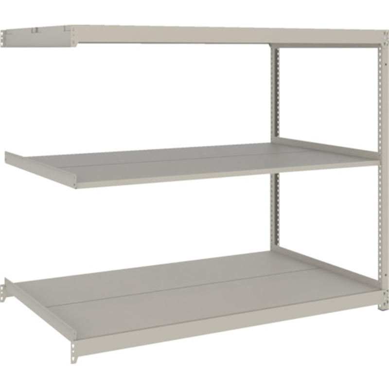 TRUSCO スチールラック 薄板ラック(棚板分割タイプ､耐荷重100Kg)1800×875×H1200 3段連結  ネオグレー 1台（ご注文単位1台）【直送品】