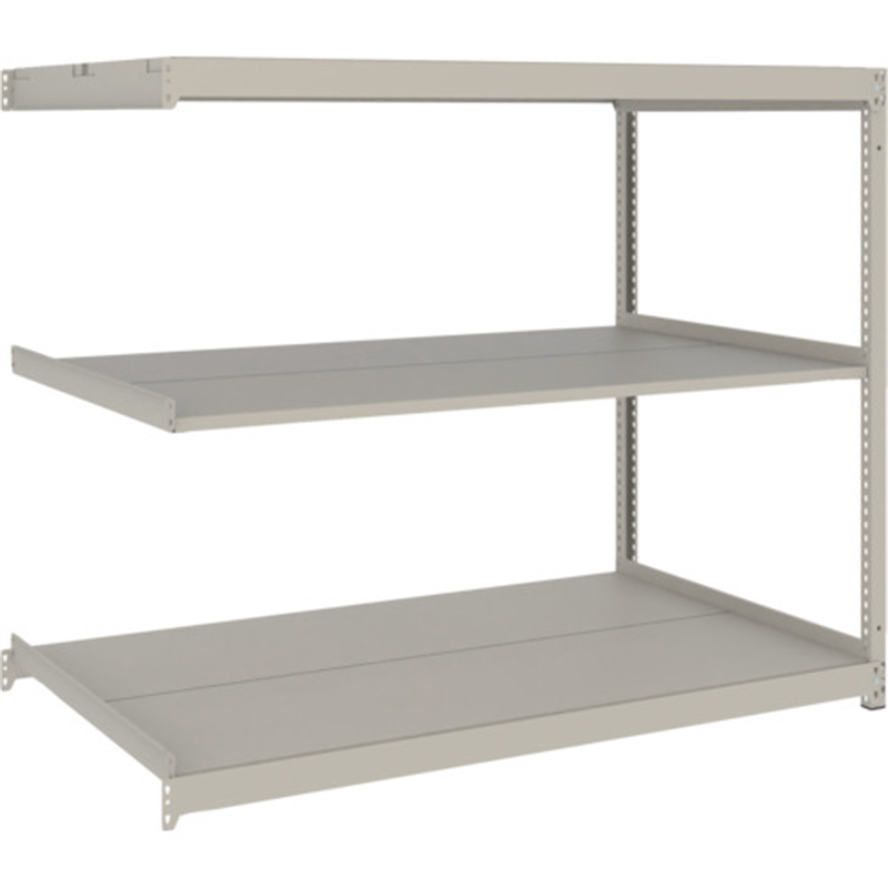 TRUSCO スチールラック 薄板ラック(棚板分割タイプ､耐荷重100Kg)1500×595×H1500 3段連結  ネオグレー 1台（ご注文単位1台）【直送品】