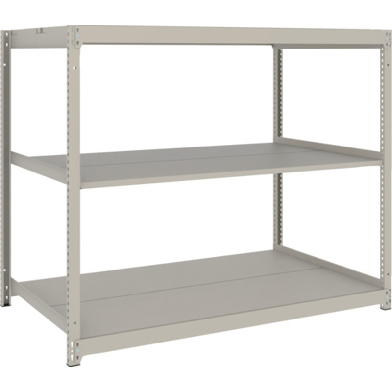 TRUSCO スチールラック 薄板ラック(棚板分割タイプ､耐荷重100Kg)1500×875×H1500 3段単体  ネオグレー 1台（ご注文単位1台）【直送品】