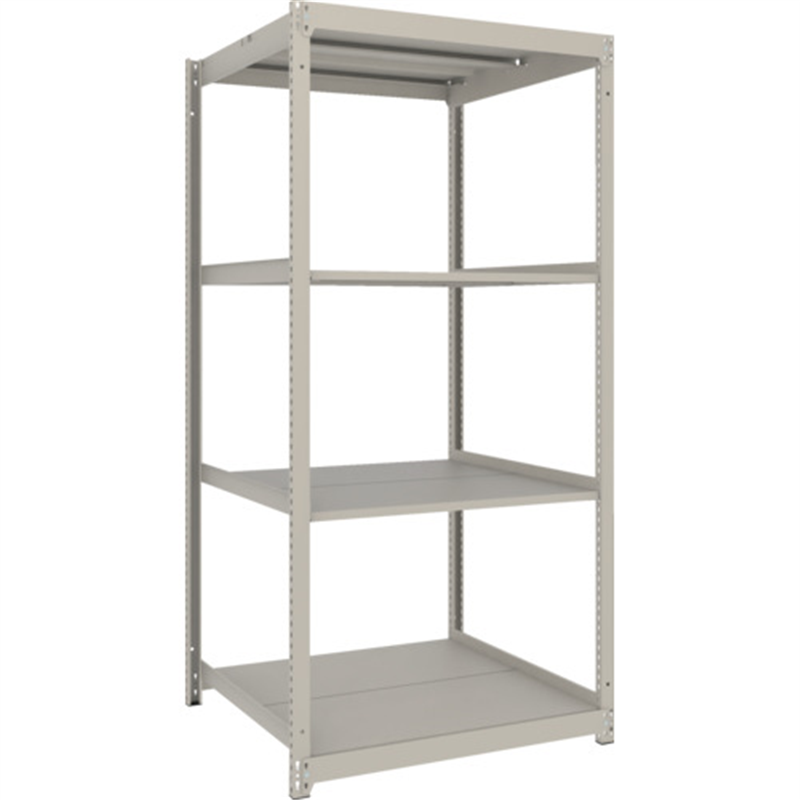 TRUSCO スチールラック 薄板ラック(棚板分割タイプ､耐荷重100Kg)900×875×H1800 4段単体  ネオグレー 1台（ご注文単位1台）【直送品】