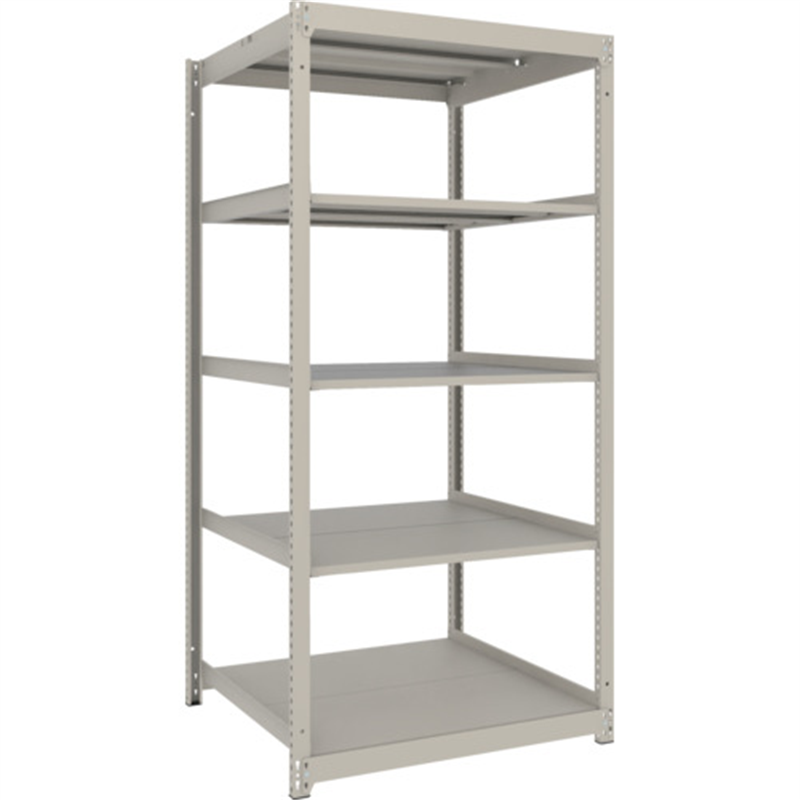 TRUSCO スチールラック 薄板ラック(棚板分割タイプ､耐荷重100Kg)900×875×H1800 5段単体  ネオグレー 1台（ご注文単位1台）【直送品】