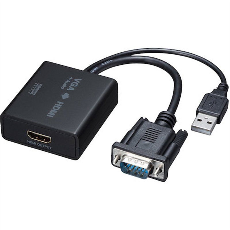 SANWA VGA信号HDMI変換コンバーター 1台(ご注文単位1台)【直送品】