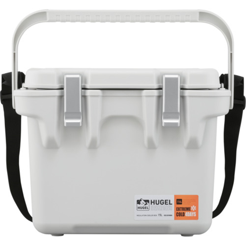 IRIS 208351 HUGEL 真空断熱クーラーボックス 15L ホワイトアッシュ 1個(ご注文単位1個)【直送品】
