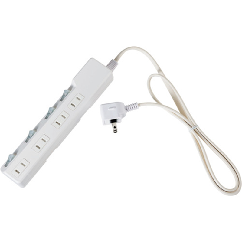 ELPA コード付タップ 耐雷SW付タップ 4個口1M 1個(ご注文単位1個)【直送品】