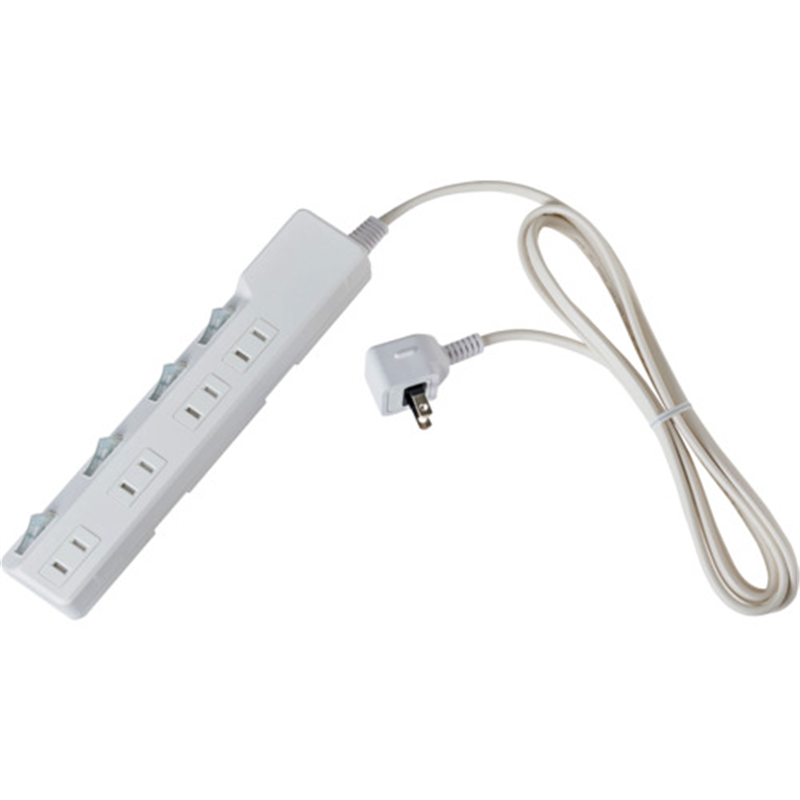ELPA コード付タップ 耐雷SW付タップ(ブレーカー) 4個口2M 1個（ご注文単位1個）【直送品】