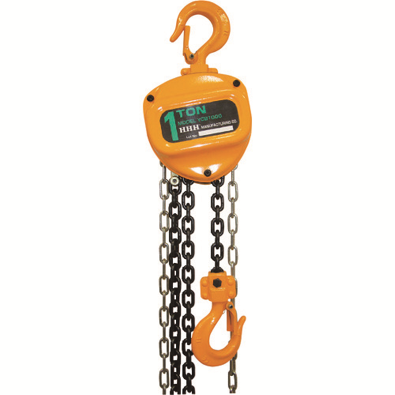 HHH チェーンブロック 定格荷重1t 揚程2.5m 1台（ご注文単位1台）【直送品】