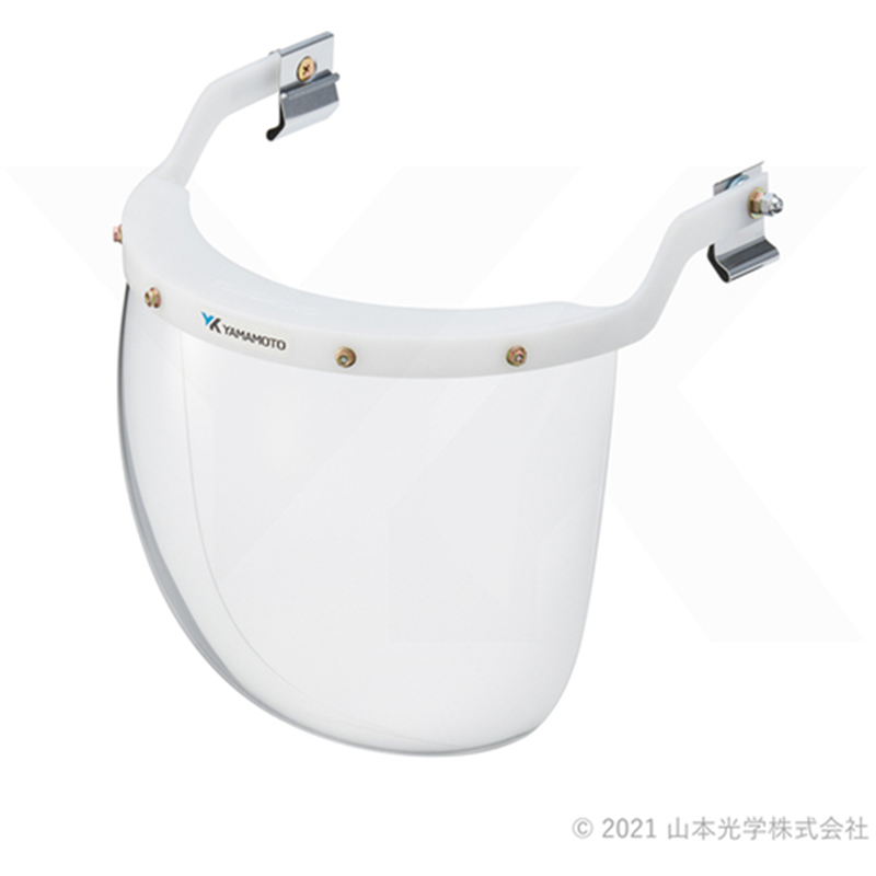 YAMAMOTO 防災面ヘルメット取付タイプ レンズ色クリア 1個(ご注文単位1個)【直送品】