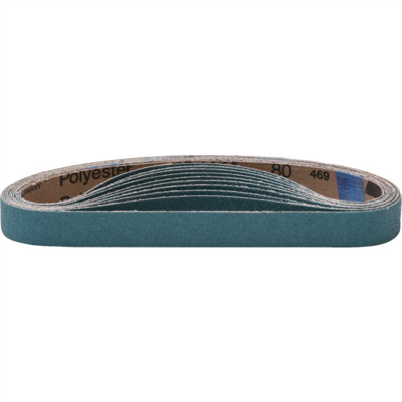NRS 研磨ベルト ゼットベルト 青 20×520 #80 1本(ご注文単位10本)【直送品】