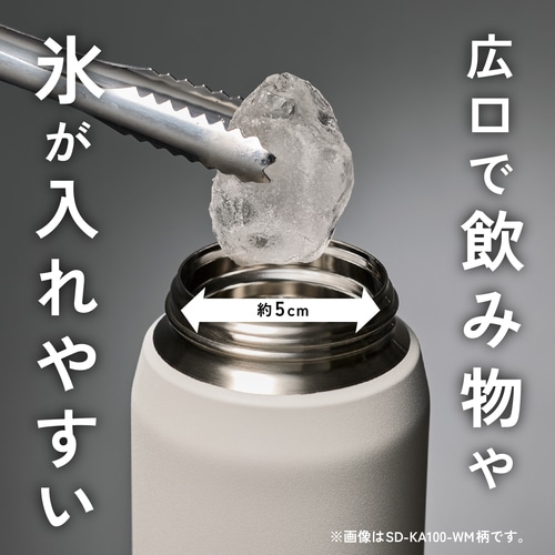トラスコ中山 ZOJIRUSHI 水筒 ステンレスマグ 0.75L チャコールブラック 1個(ご注文単位1個)【直送品】