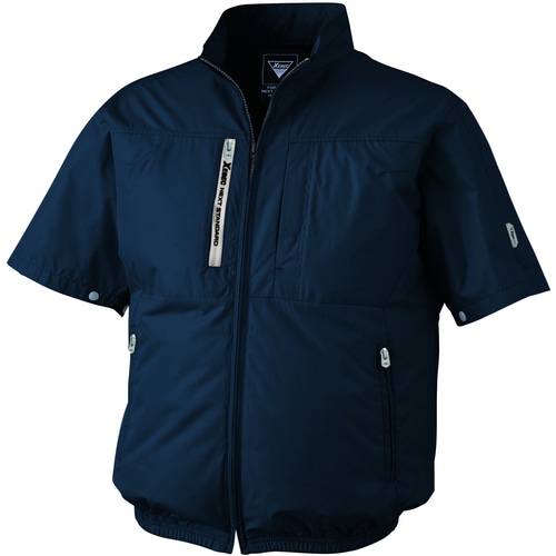 トラスコ中山 XEBEC 空調服半袖ブルゾンXE98034-19-4L ディープネイビー 1枚(ご注文単位1枚)【直送品】