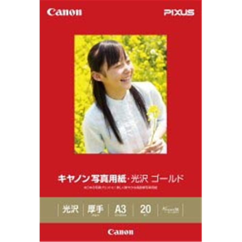 キヤノン 写真用紙・光沢 ゴールド （A3・20枚）　GL-101A320   GL-101A320 GL101A320 1個（ご注文単位1個）【直送品】