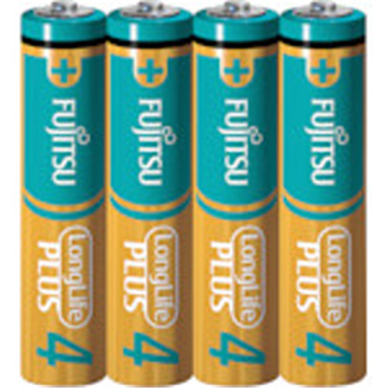富士通 富士通アルカリ乾電池単4LongLifePlus4個パック LR03LP4S LR03LP4S 1個(ご注文単位1個)【直送品】