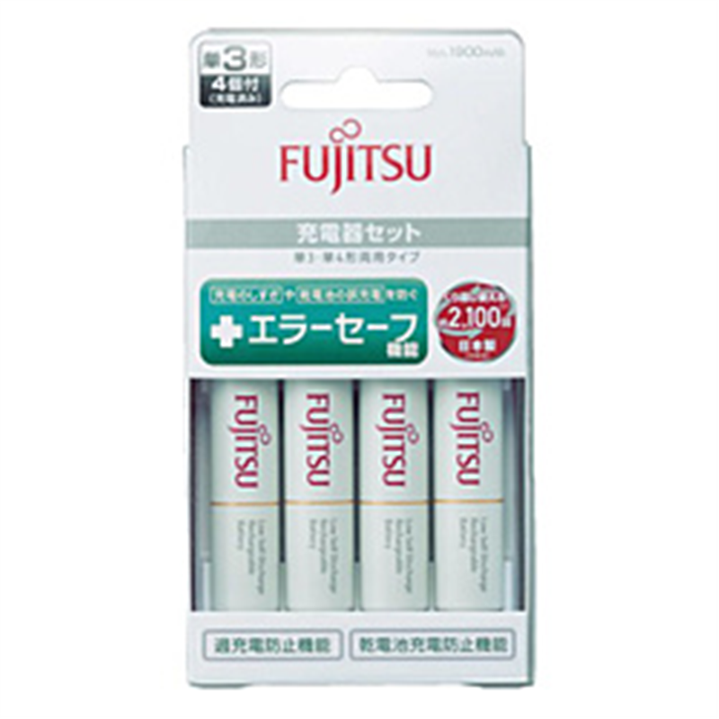富士通 充電器 FCT345FXJST-FX  ［充電器+充電池 /単3形4本 /単3形～単4形兼用］ FCT345FXJSTFX 1個（ご注文単位1個）【直送品】
