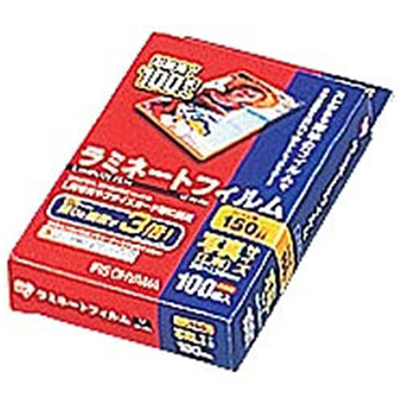 アイリスオーヤマ ラミネートフィルム 150ミクロン 写真Lサイズ LZ5PL100 1個（ご注文単位1個）【直送品】