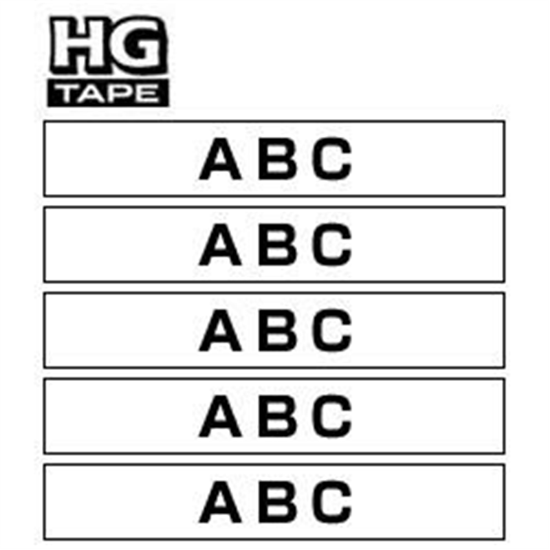 ブラザー HGeテープ (ラミネートテープ) HGe-251V 白 ［黒文字 /24mm幅］ HGE251V 1個（ご注文単位1個）【直送品】