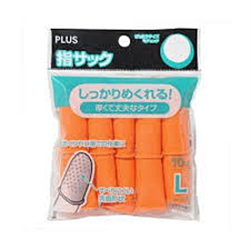 プラス 指サックLKM-303K袋入   KM-303K KM303K 1個（ご注文単位1個）【直送品】