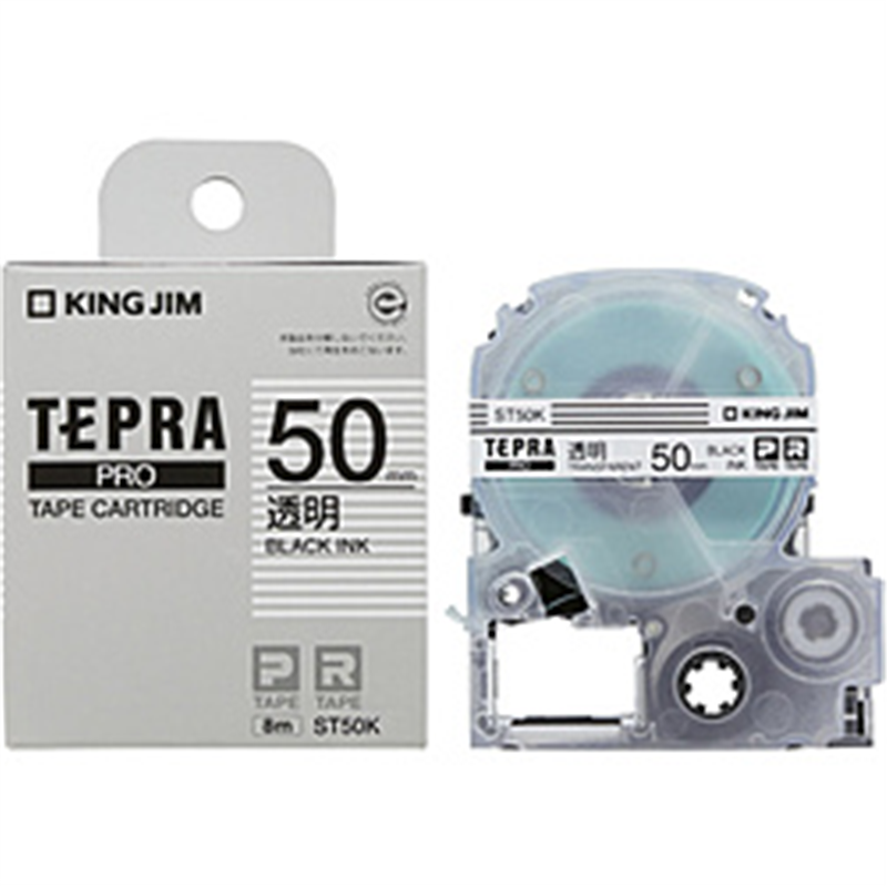 キングジム PROテ-プカ-トリッジ・透明ラベル ST50K 1個(ご注文単位1個)【直送品】