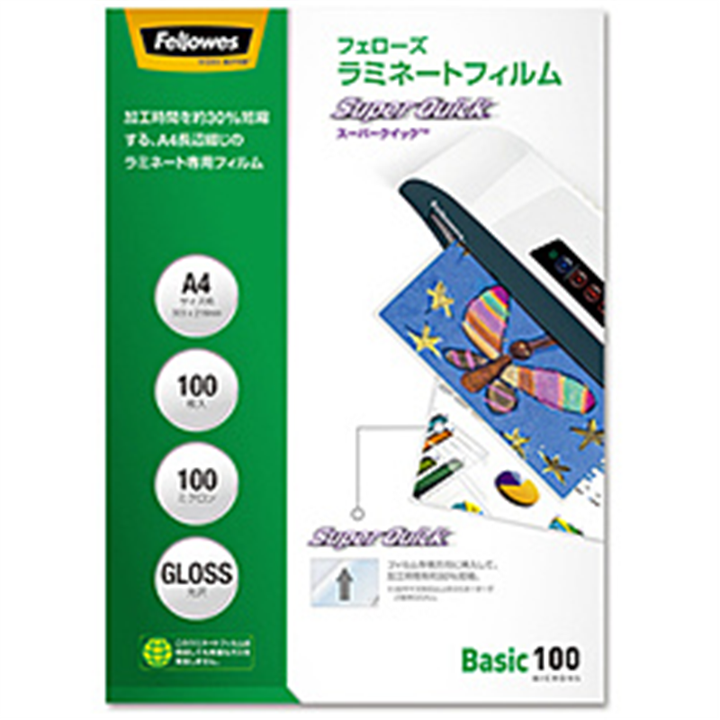 フェローズ ラミネートフィルム 100μm スーパークイック  5848101 ［A4サイズ /100枚］ 5848101 1個（ご注文単位1個）【直送品】
