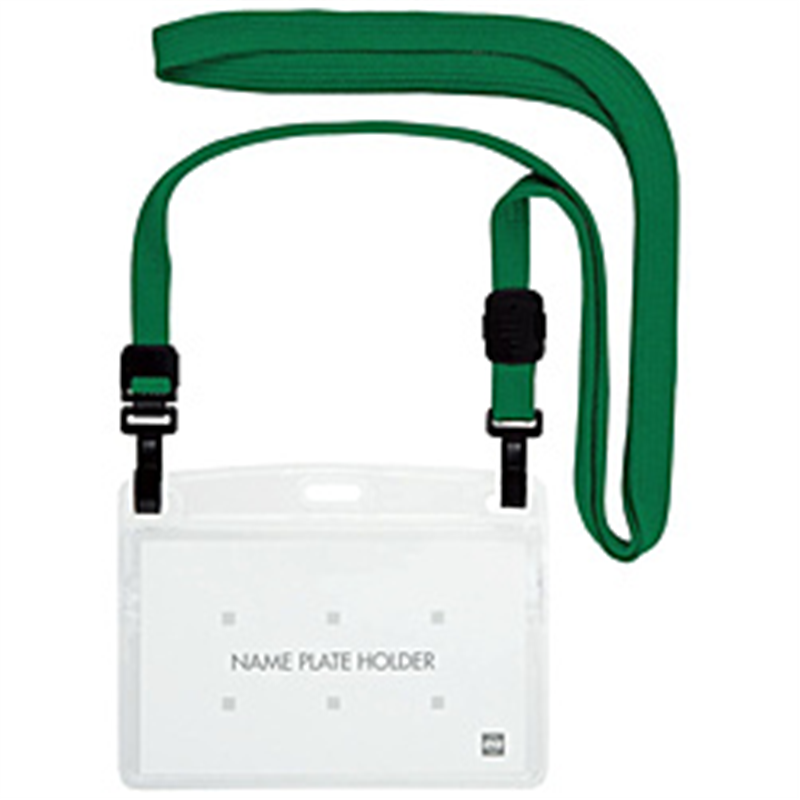 オープン工業 吊り下げ名札 ダブルフック 1枚 緑 NL1PGN 1個(ご注文単位1個)【直送品】