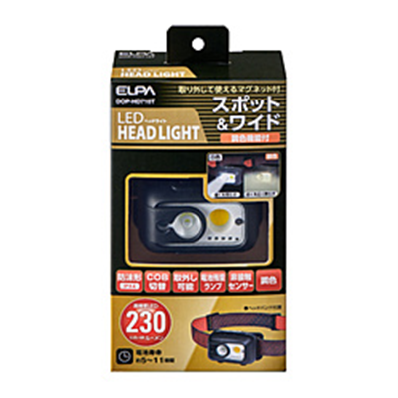 ELPA エルパ LEDヘッドライト DOP-HD710T DOPHD710T 1個(ご注文単位1個)【直送品】