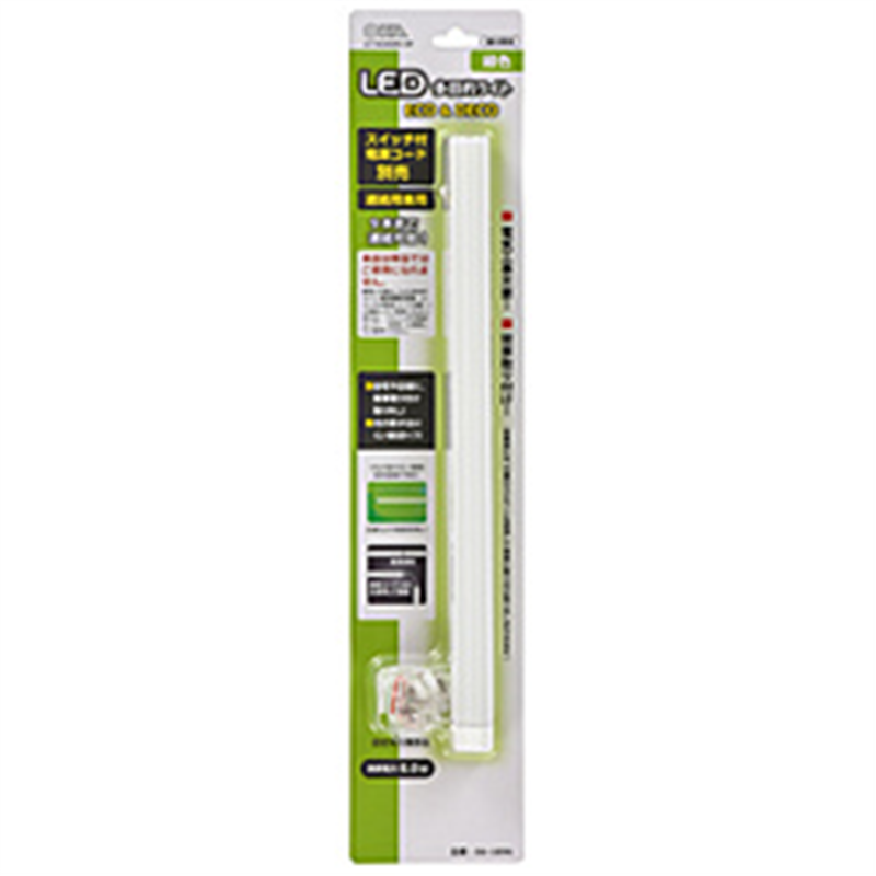 オーム電機　OHM　ELECTRIC 連結用LED多目的ライトECO＆DECO_30cmタイプ 緑色  LT-N300M-YP LTN300MYP 1個（ご注文単位1個）【直送品】