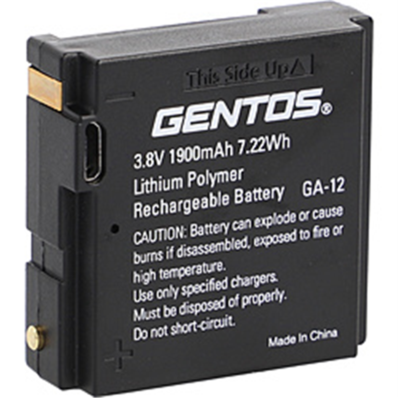 ジェントス GENTOS GH-101RG/109RG/110RG専用充電池 GA-12 GA12 1個(ご注文単位1個)【直送品】