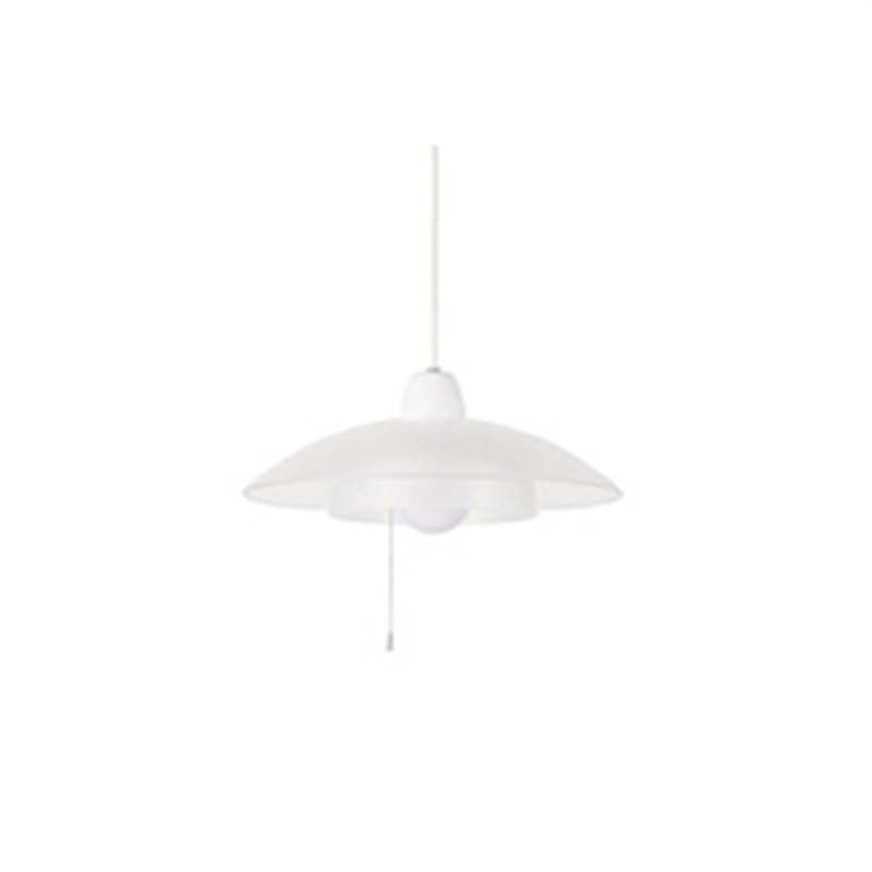スワン電器 SWAN ペンダントライト ホワイト×クリア PE-313CL PE313 1個(ご注文単位1個)【直送品】