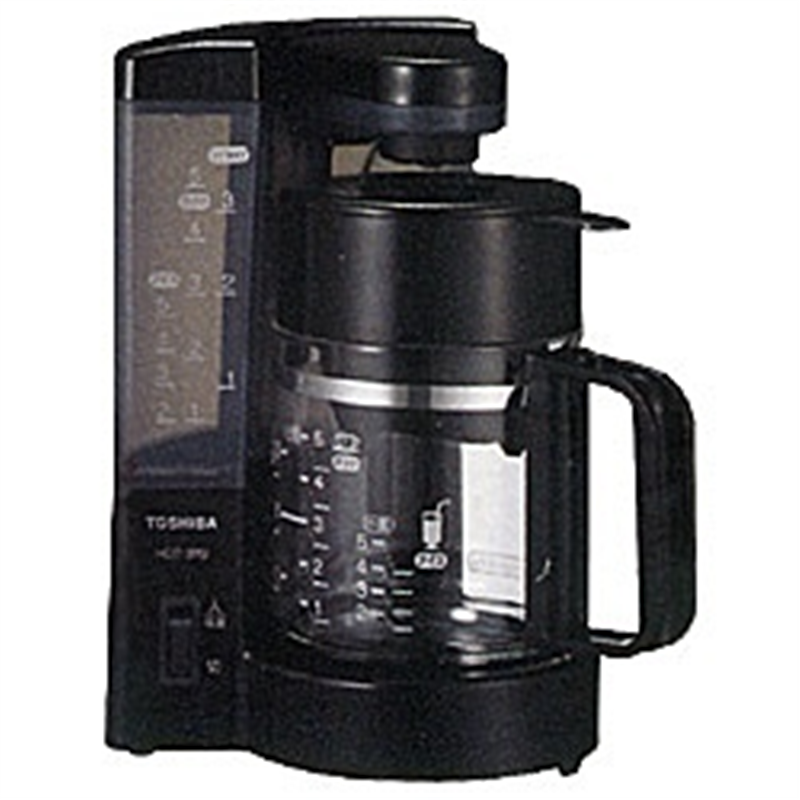 東芝　TOSHIBA コーヒーメーカー  ブラック HCD-5MJ(K) ［ミルなし］ 1個（ご注文単位1個）【直送品】