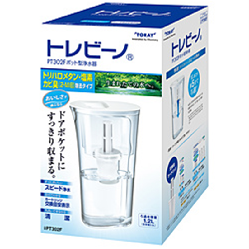 東レ TORAY ポット型浄水器 トレビーノ PT302F 1個(ご注文単位1個)【直送品】