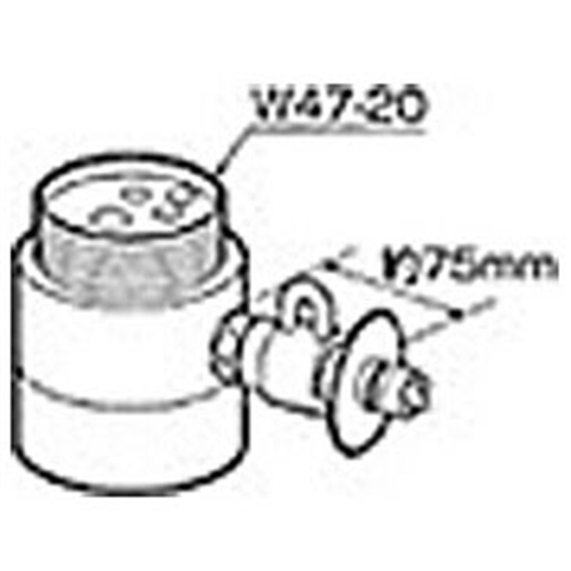 パナソニック　Panasonic 食器洗い乾燥機用 分岐水栓　CB-SS6   CB-SS6 1個（ご注文単位1個）【直送品】