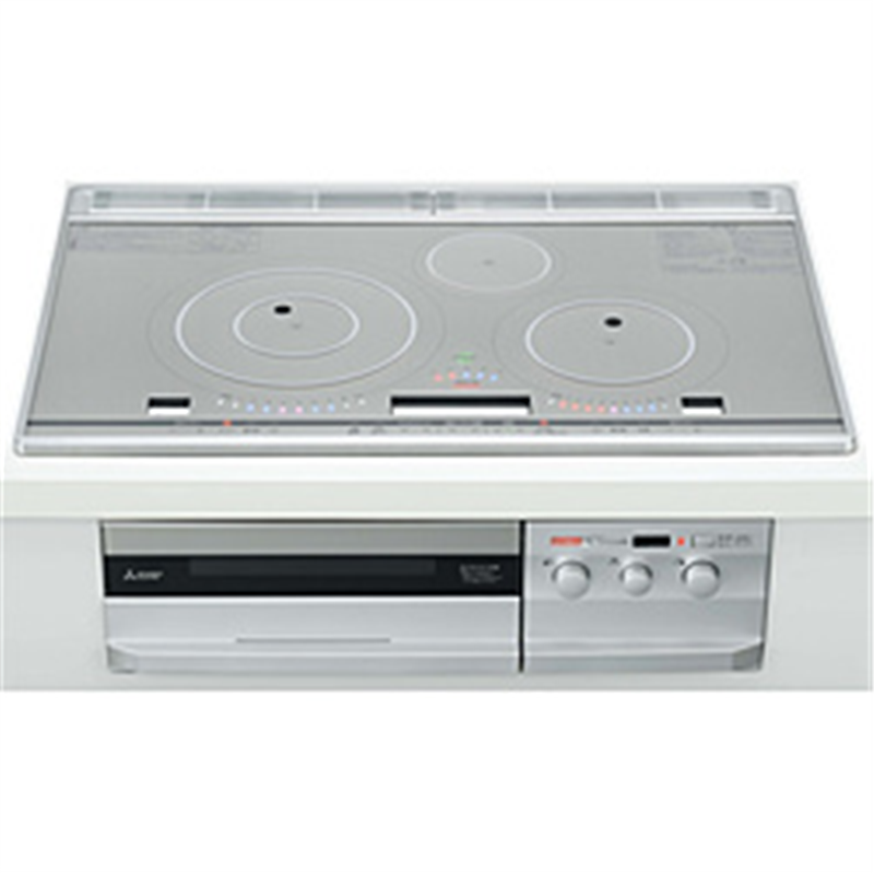 三菱電機　Mitsubishi　Electric ビルトインIHクッキングヒーター ビックリング  CS-T321HNWSR ［3口IH /200V］ 1個（ご注文単位1個）【直送品】