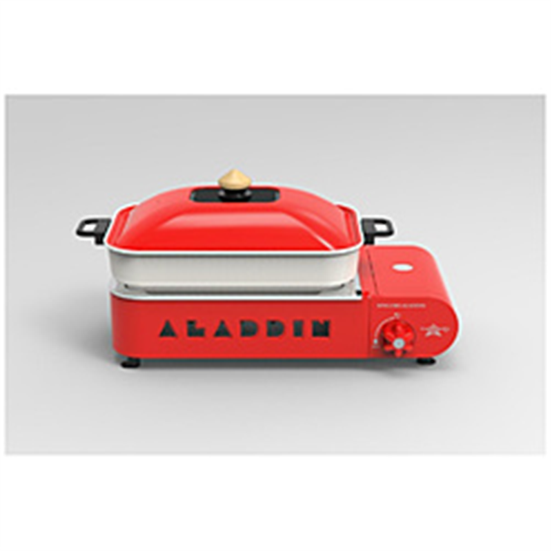 センゴクアラジン Sengoku Aladdin ガスホットプレートプチパン センゴクアラジン レッド SAGRS21CR 1個(ご注文単位1個)【直送品】