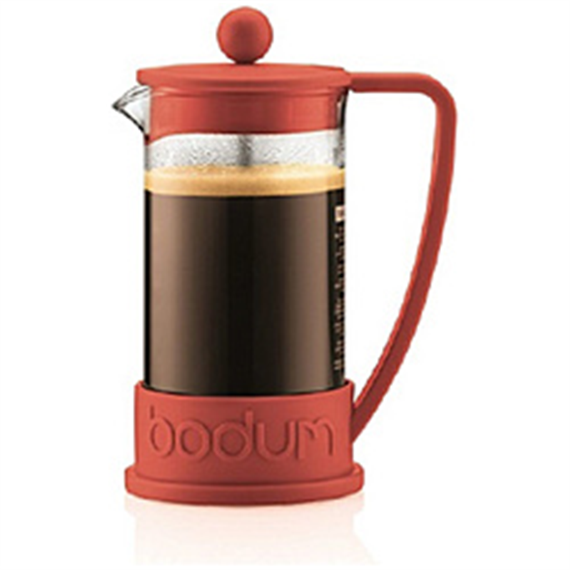 ボダム bodum ブラジルフレンチプレスコーヒーメーカー 1.0L ボダム レッド 10938294 1個(ご注文単位1個)【直送品】
