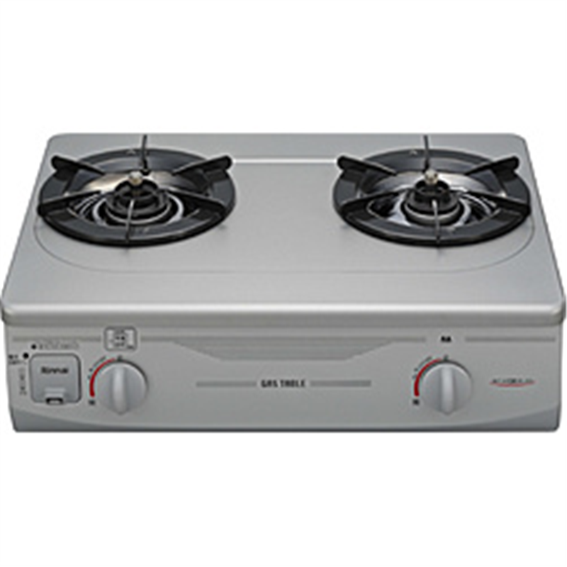 リンナイ　Rinnai コンパクト56cm　グリルなしタイプ リンナイ シルバー RTS-336-2FTS(SL)A-L ［約56cm(コンパクトタイプ) /都市ガス12・13A /左強火］ 1個（ご注文単位1個）【直送品】