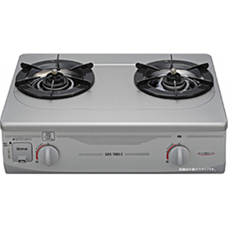 リンナイ　Rinnai コンパクト56cm　グリルなしタイプ リンナイ シルバー RTS-336-2FTS(SL)A-R ［約56cm(コンパクトタイプ) /都市ガス12・13A /右強火］ 1個（ご注文単位1個）【直送品】