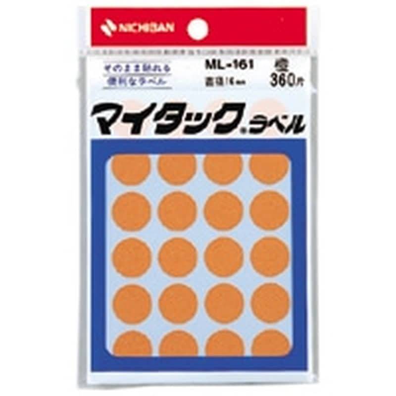 ML-161-13 ｵﾚﾝｼﾞ マイタックラベル　ML-161　橙 1個 (ご注文単位1個)【直送品】