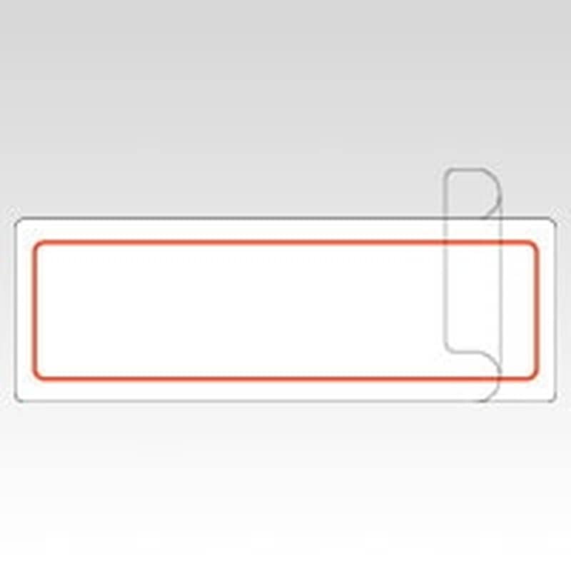 ML-213R アカワク マイタックラミネートラベル 赤枠 1個 (ご注文単位1個)【直送品】
