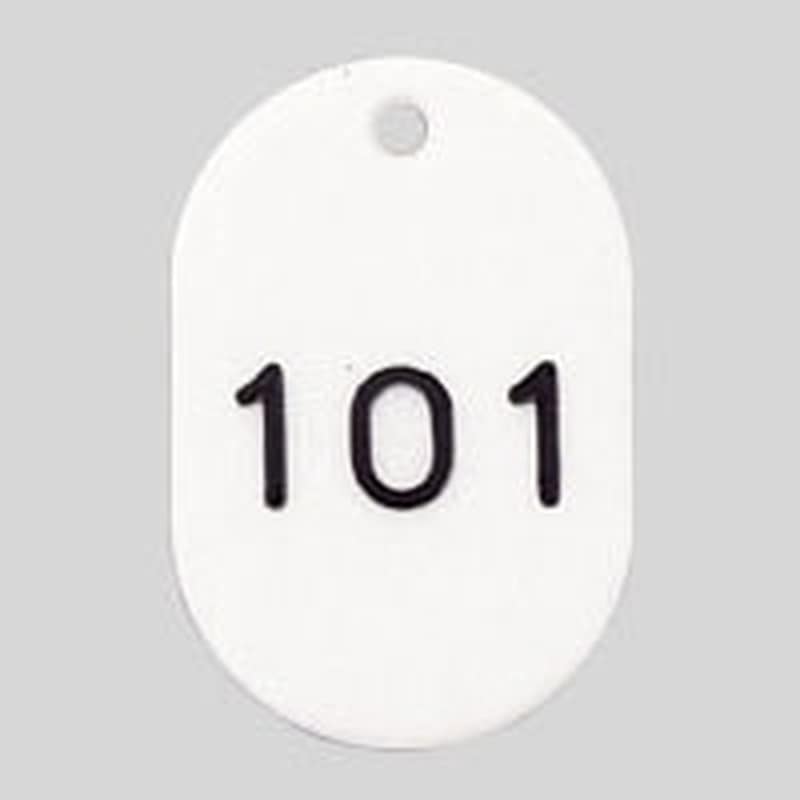 CR-BG32-W 番号札　番号入〔小101-200〕　白 1セット (ご注文単位1セット)【直送品】