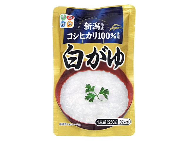 ヒカリ食品こしひかり100%白がゆ250g※軽(ご注文単位8個)【直送品】