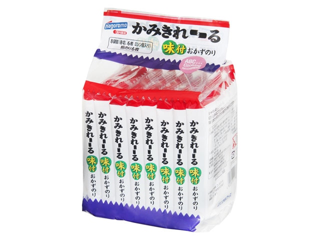 はごろもかみきれーる味付おかずのり8切6枚8袋 ※軽（ご注文単位10個）【直送品】