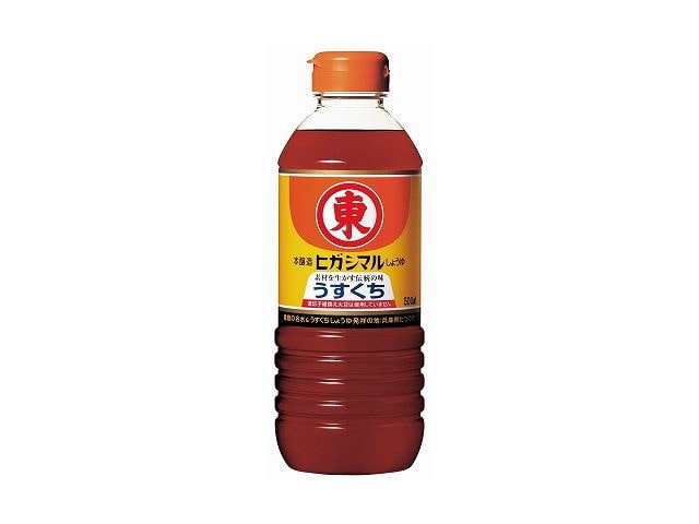 ヒガシマルうすくちしょうゆペット500ml※軽(ご注文単位12個)【直送品】