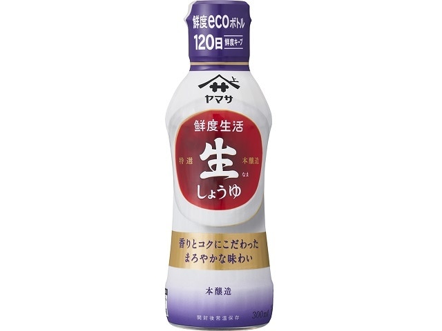 ヤマサ鮮度生活特選生しょうゆ300ml※軽(ご注文単位12個)【直送品】