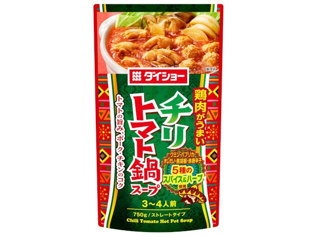 ダイショーチリトマト鍋スープ750g※軽(ご注文単位10個)【直送品】